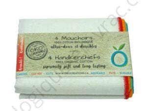 4 MOUCHOIRS ULTRA DOUX ET DURABLES