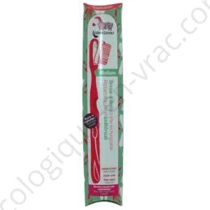 BROSSE A DENTS ECOLOGIQUE MEDIUM VERTE A TETE RECHARGEABLE