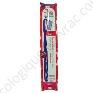 BROSSE A DENTS ECOLOGIQUE SOUPLE VIOLETTE A TETE RECHARGEABLE