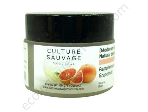 Deodorant naturel 90g pamplemousse culture sauvage