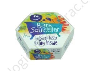 PACK DE 7 BOMBES DE BAIN COLORANTES ET PARFUMEES + JOUET EN MOUSSE