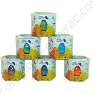 BOMBES DE BAIN COLORANTES ET PARFUMEES + JOUET EN MOUSSE