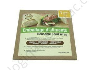 1 EMBALLAGE D'ALIMENTS GEANT REUTILISABLE A LA CIRE D'ABEILLE