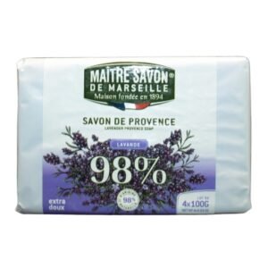4 savons de Marseille à la lavande