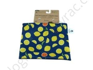 SAC A SANDWICH REUTILISABLE CITRONS