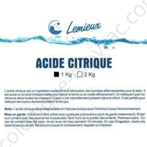 1KG ACIDE CITRIQUE