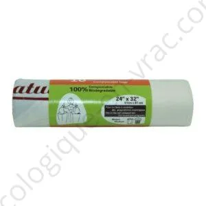 10 SACS A ORDURES COMPOSTABLES BIODEGRADABLES 61CM X 81CM
