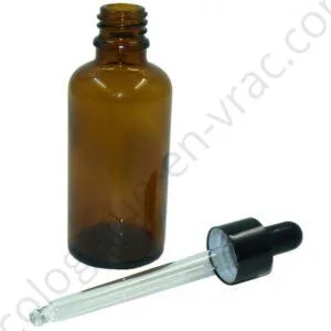 CONTENANT COMPTE GOUTTE BRUN 50ML