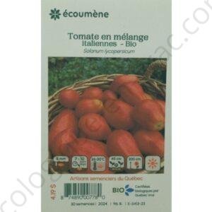 Tomate en melange italiennes bio 30 semences les jardins de lecoumene