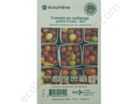 Tomate en melange petit fruits bio 40 semences les jardins de lecoumene