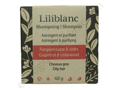 Shampoing astringent et purifiant 60g pamplemousse et cedre liliblanc