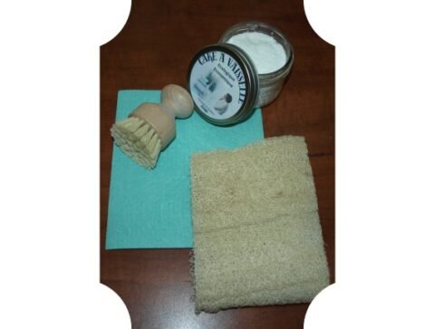 Lot cake vaisselle brosse a main eponge luffa ecologique en vrac