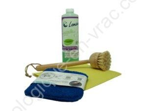 LOT LIQUIDE VAISSELLE - BROSSE A VAISSELLE - EPONGE SUEDOISE - SCRUB