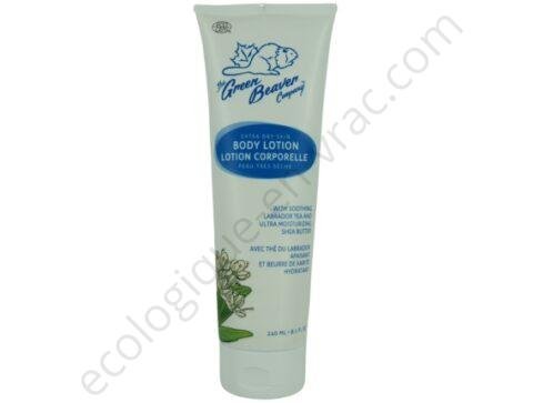 Lotion corporelle peau tres seche the du labrador et beurre de karite