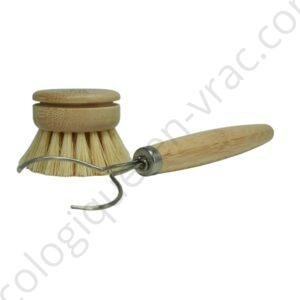 Brosse vaisselle a pince2 poils clairs ecologique en vrac