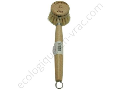 Brosse vaisselle a pince poils clairs ecologique en vrac