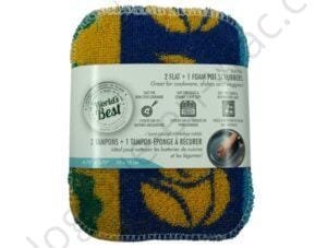 LOT DE 2 TAMPONS + 1 TAMPON ÉPONGE À RÉCURER