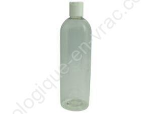 CONTENANT 500ML CLAIR AVEC BOUCHON DISCTOP
