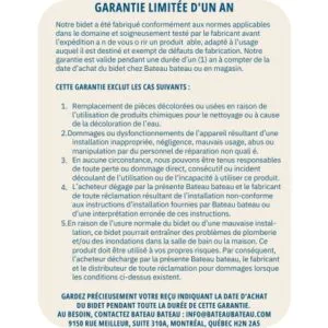 Garantie bateau bateau