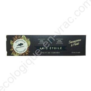 DENTIFRICE 100% NATUREL A L'ANIS ETOILE