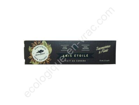 Dentifrice naturel anis etoile green beaver
