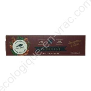 DENTIFRICE 100% NATUREL A LA CANNELLE