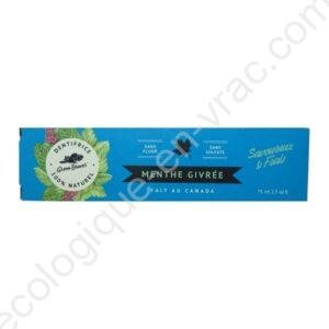 DENTIFRICE 100% NATUREL A LA MENTHE GIVREE