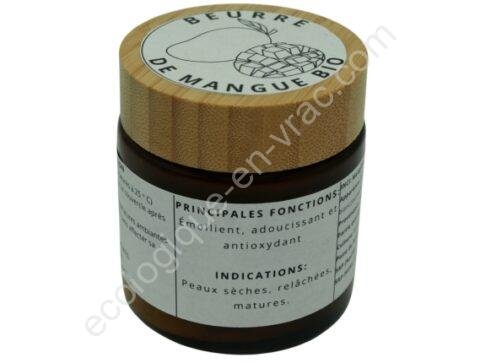 Beurre de mangue bio pot 100g ecologique en vrac