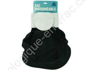 SAC IMPERMEABLE A PAPIER TOILETTE NOIR+CHEVRON