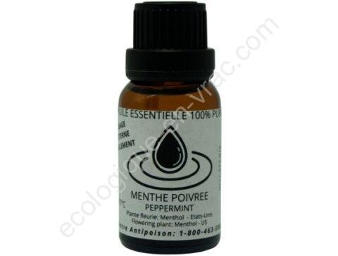 Huile essentielle menthe poivree 15ml eev