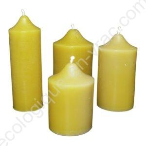 Bougies cire abeille ensemble pilier 1 eev