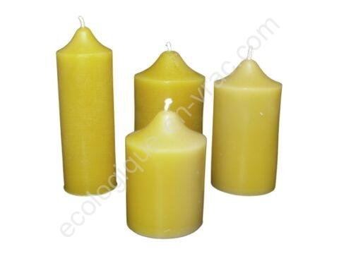 Bougies cire abeille ensemble pilier 1 eev