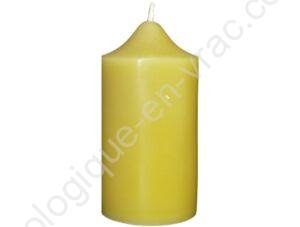 BOUGIE ARTISANALE MOYEN PILIER EN CIRE D'ABEILLE