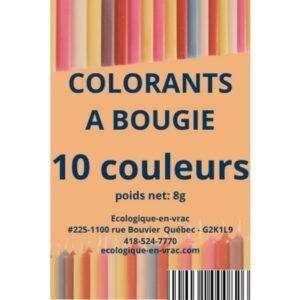 Colorant a bougie 10 cubes face ecologique en vrac