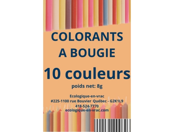 Colorants à bougie en cubes, assortiment de couleurs